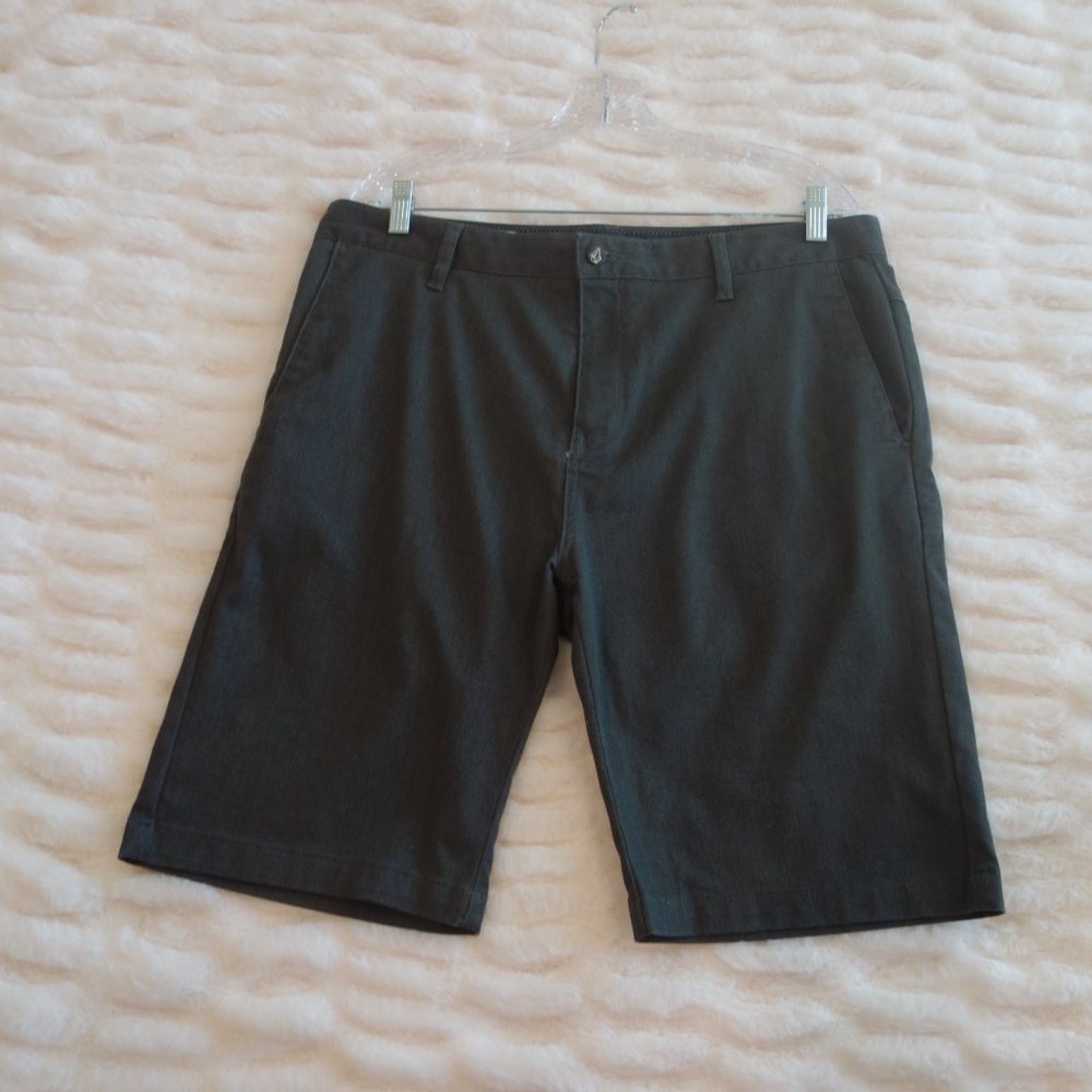 Men's Gray Volcom Dress Shorts Size 34 - Picture 6 of 12